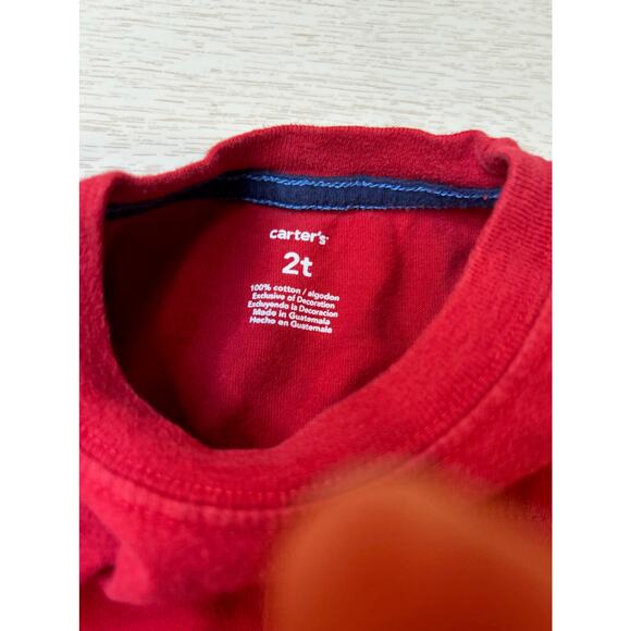Toddler's Set of 4 shirts - 2 Red, 2 Blue - Carter's - 2T - Picture 3 of 7